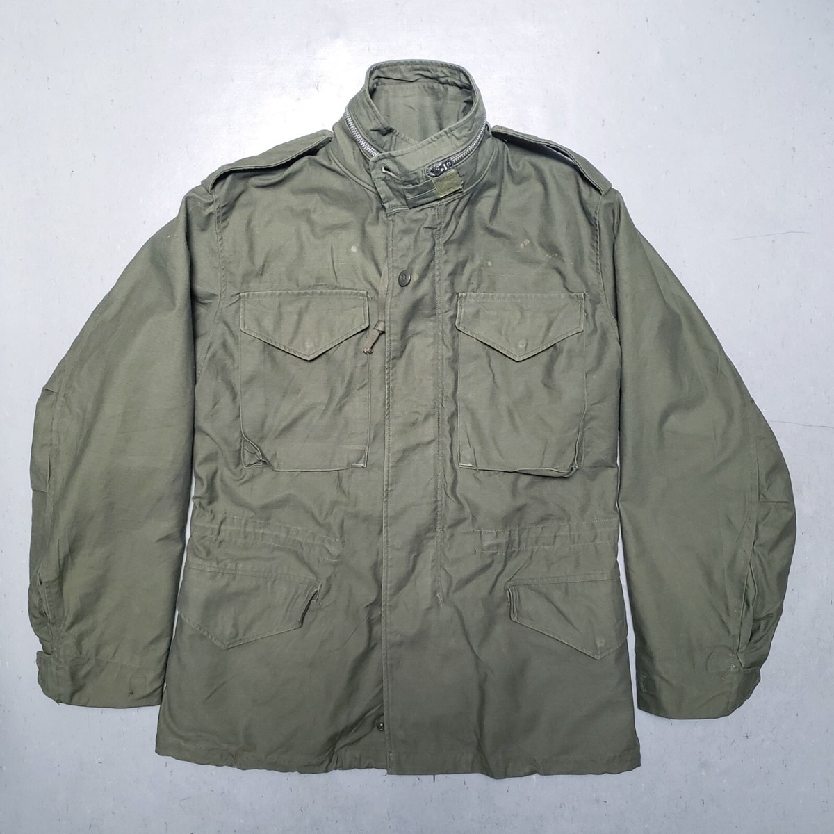 Vintage 60s US Army M-65 Field Coat Jacket Vietnam Military Parka