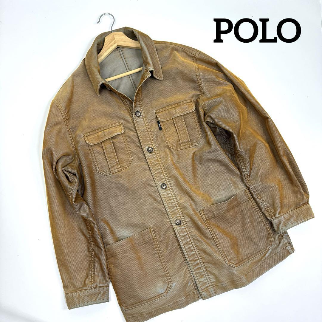 POLO Vintage Coverall Long Sleeve Brown L Size Men's From POLO Vintage Coverall Long Sleeve Brown L Size Men's From