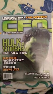Cinemafantastique Cinema Fantastique CFN June July 2003 Hulk Alan Moore Matrix