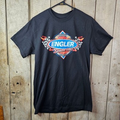 Engler Machine Since 1980 Racing Dyno Engine Testing T-Shirt Black Medium