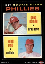 1971 Topps #439 Greg Luzinksi / Scott Reid Phillies RCs RC 5 - EX