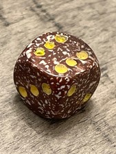 CHX LE060 OOP Chessex d6 16mm speckled chocolate rpg d d dice 120123 