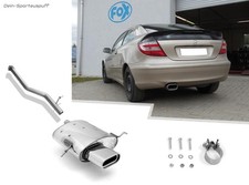 Fox Edelstahl Racing-Anlage Mercedes C-Klasse Sportcoupe CL203 160x80mm