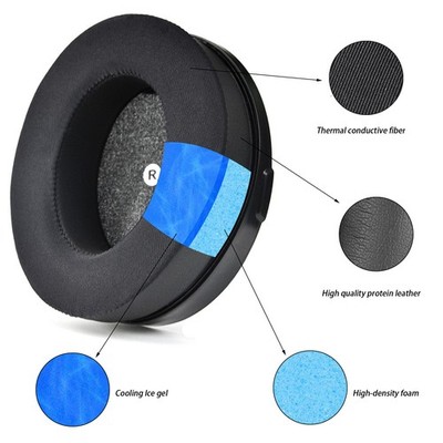 For Audeze Penrose/Penrose X/Mobius Cooling-Gel Ear Pads Cushions with Headband