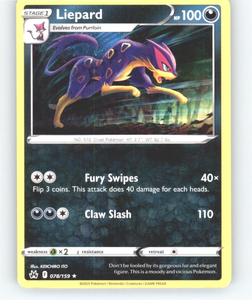 Liepard SWSH: Crown Zenith #078/159 Rare