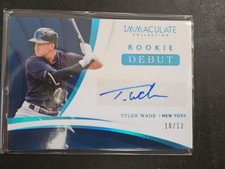 2018 Immaculate Rookie Debut Signatures Jersey Number /12 Tyler Wade Auto RC