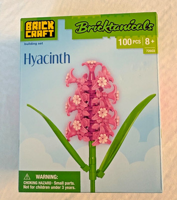 Brickcraft Bricktanicals Hyacinth Flower Building Kit (100-Piece Set)