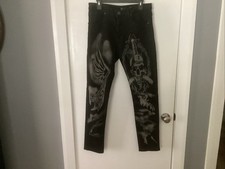 Waimea Skinny Jeans Mens 34x32 Black Stretch ...