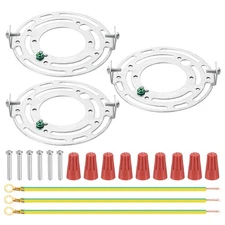 3 Set 105mm 4.13" Universal Light Fixture Mounting Bracket Kit with Screw