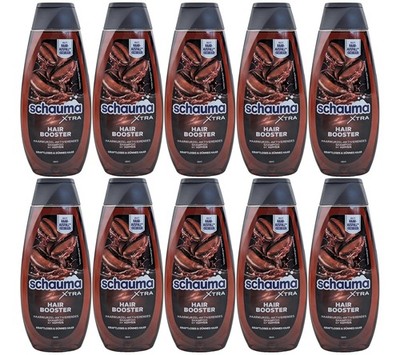 Schauma XTRA Shampoo Hair Booster 10x 400ml mit Koffein kraftloses & dünnes Haar