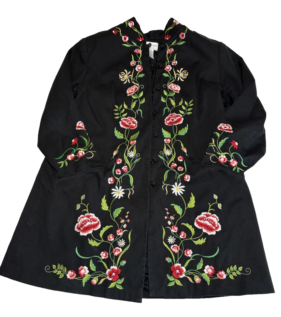 Blazer Victor Costa En Tapisserie Florale Crème - Taille 10, Neuf Avec étiquettes (NWT)