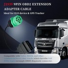 6 Pin Gray To 9 Pin Black OR Green Adapter J1708/J1939 ELD EOBR Install Cable - Foto 7