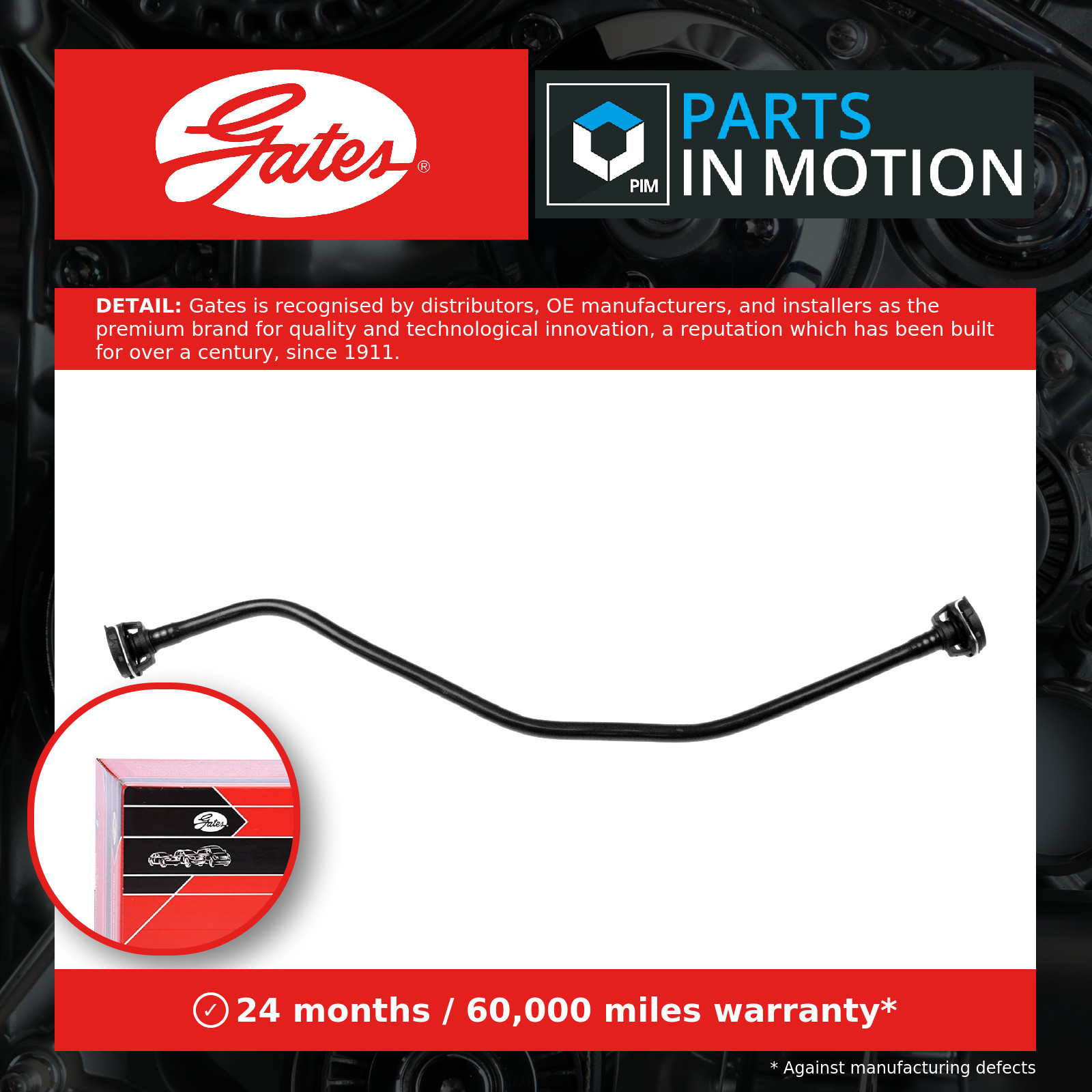 Fits GATES 02-2791 COOLING SYSTEM HOSE - Image 6