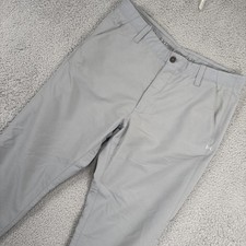 Under Armour Pants Mens 36x32 fit 36x30 Gray Match Play Performance Golf READ