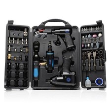 SGS 71pc Air Tool Kit, Impact & Ratchet Wrench, Grinder, Hammer, Blow Gun & Case