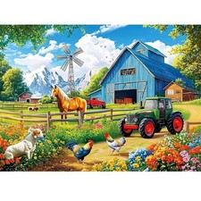Farm Animals Jigsaw Puzzle for Adults 300 Pieces 20.5 x 15 Inch