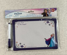 Disney Frozen Elsa Anna Dry Erase Board Set w/ Marker 8x6 Kids Collectible Gift