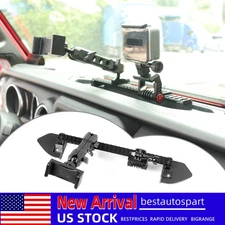 Black Adjustable Car Cell Phone Bracket Mount Holder For Jeep Wrangler JL JT 18+