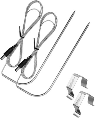 2 Pack Temperature Meat Probe Replacement Fits for Rec Tec Wood Pellet Grill, Re