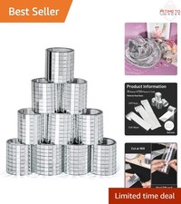 Self-Adhesive Mirror Tiles 4720 pcs Square Glass Disco Craft Decoration