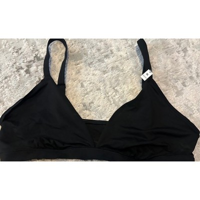 Victoria's Secret PINK Black Unlined Triangle Bra VSPINK new w/tags