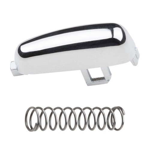 Useful Lever Button Part Handbrake With Spring Accessories Aluminum Chrome - Picture 2 of 7