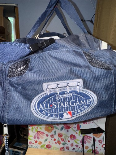New York Yankees Duffle Bag Navy Tuck Style Duffel Baseball Logo ‘08 All Star - Picture 2 of 11