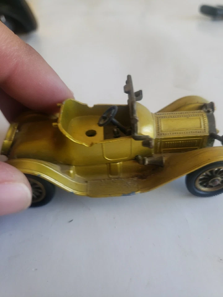 Vintage Matchbox Models of Yesteryear 1913 Cadillac. No Y-6. Antifreeze Yellow. - Image 3 of 4