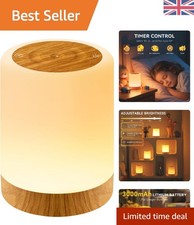 3000mAh Rechargeable Night Light - Touch Control RGB Table Lamp for Kids