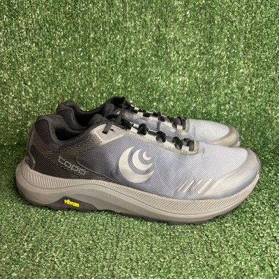Topo MT-5 Vibram ZipFoam Trail Running Shoes Sneakers Black Charcoal Mens Sz 9.5