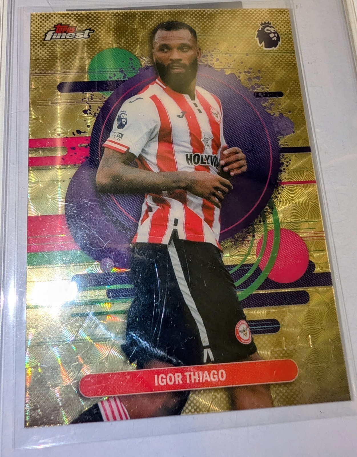Igor Thiago Superfractor 1/1 2026 Topps Finest Premier League One of One OBO