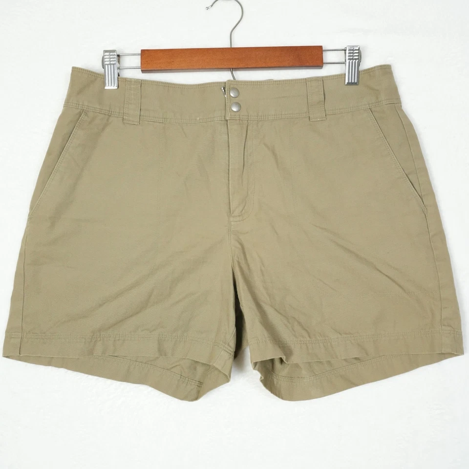 Pantalones Cortos de Pie Patagonia Para Mujer 10 Algodón Orgánico Beige Aire Libre Senderismo Foto 2 de 4