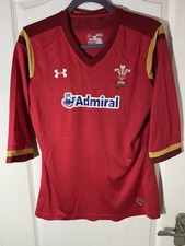 Welsh Rugby Jersey Wales Wru Under Armour Medium Fitted Men