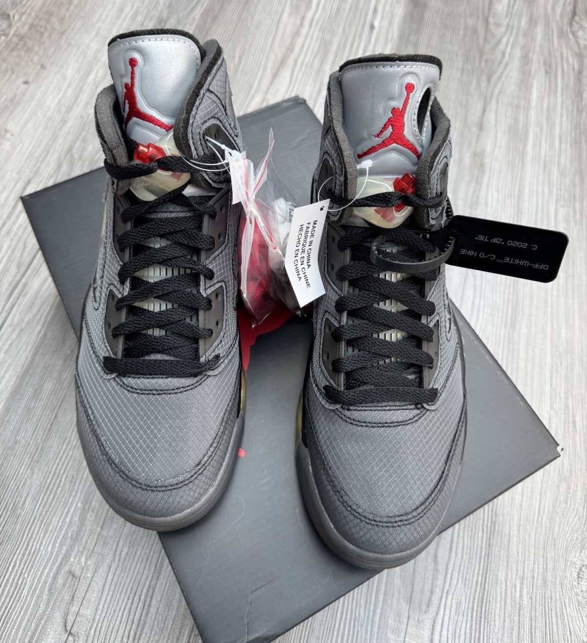 Nike Air Jordan 5 Retro Off-White Mid Muslin Size 6UK Brand New Unworn Rare image 5