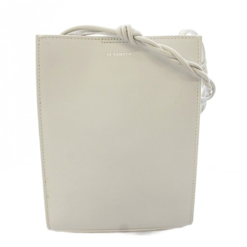 JIL SANDER TANGLE Shoulder Bag Posiette Leather White White /TK Ladies