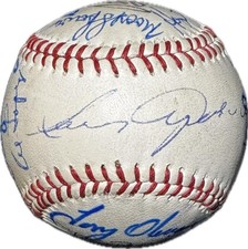 MLB Old Timers & Alumni Multi-Signed Baseball by 14 Legends Beckett