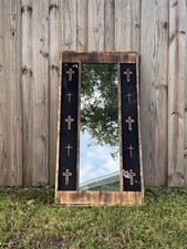 Rustic Mirror - Full Length Mirror - Cowhide ...
