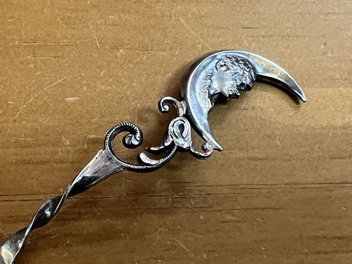 Half Moon Woman Sterling Silver Souvenir Spoon - Picture 5 of 11