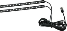 LED Strip Light, 24 LEDs RGB Neon Interior Atmosphere Lights, 12V Color: Blue
