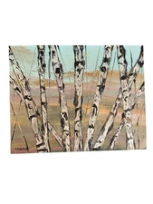 ORIGINAL Signed Painting ‘Abstracted Aspens #58’ Kimberly Conrad 11"x 14"