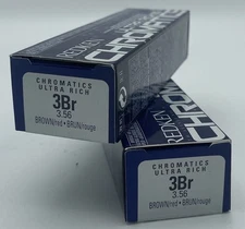 Lot Of 2 REDKEN 3Br Chromatics Ultra Rich Permanent Hair Color   2oz