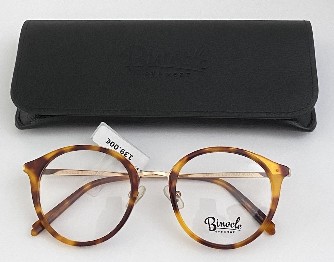 Monture de vue femme Binocle Eyewear Capella chic en métal doré au style rétro raffiné