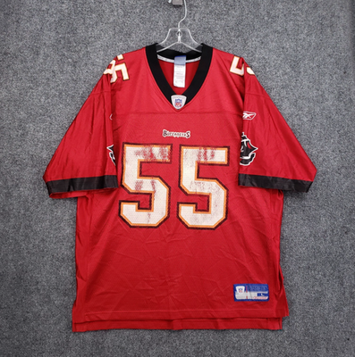 Reebok Tampa Bay Buccaneers Jersey Mens Large Red NFL Derrick