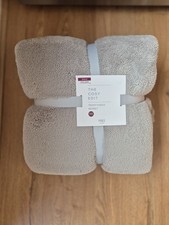 Set piumone M&S The Cosy Edit Teddy in pile singolo GRIGIO nuovo con etichette 2