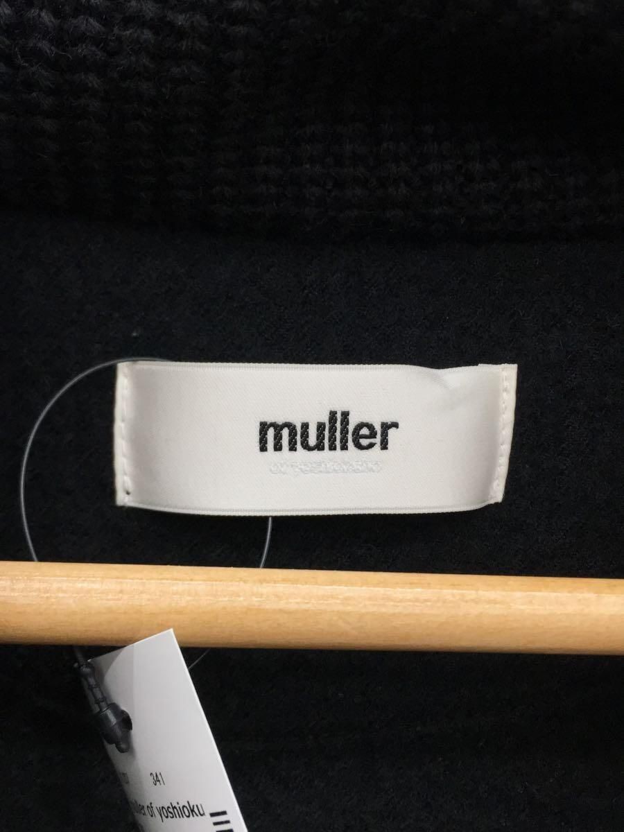 Giacca cappotto Muller of Yoshiokubo altra neve separata 36 lana nero tinta unita