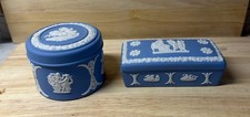 Wedgwood blue Jasperware Trinket Pots