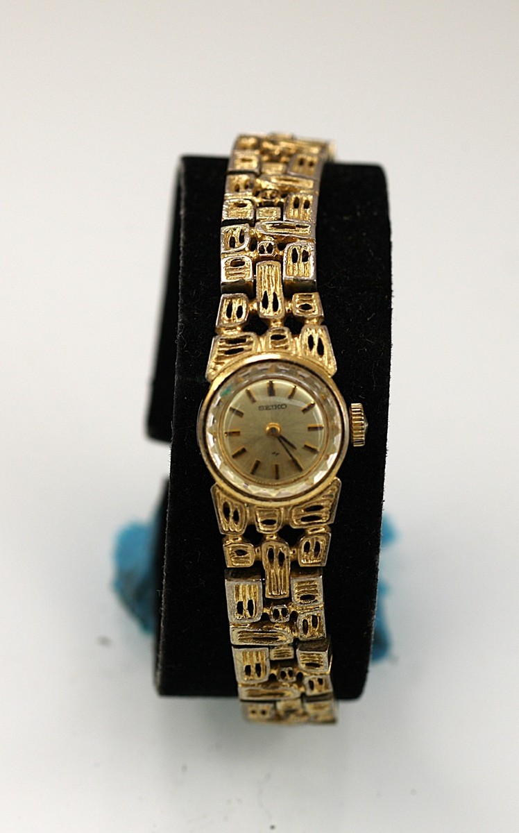 Seiko Watch Women 11-0549 Mechanical Vintage Gold Stainless