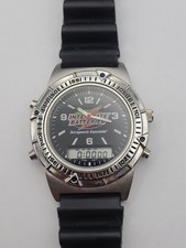 Interstate Batteries Mens Analog Digital Watch Black Band Working