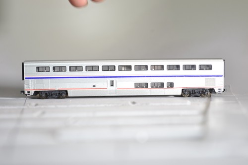 88131 Escala N Kato Amtrak Superliner Rayas Personalizadas | Condition: Used
