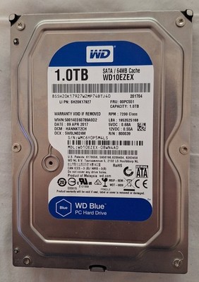 WD Blue 1TB 7200RPM 3.5  SATA Hard Drive   WD10EZEX   Tested & Working